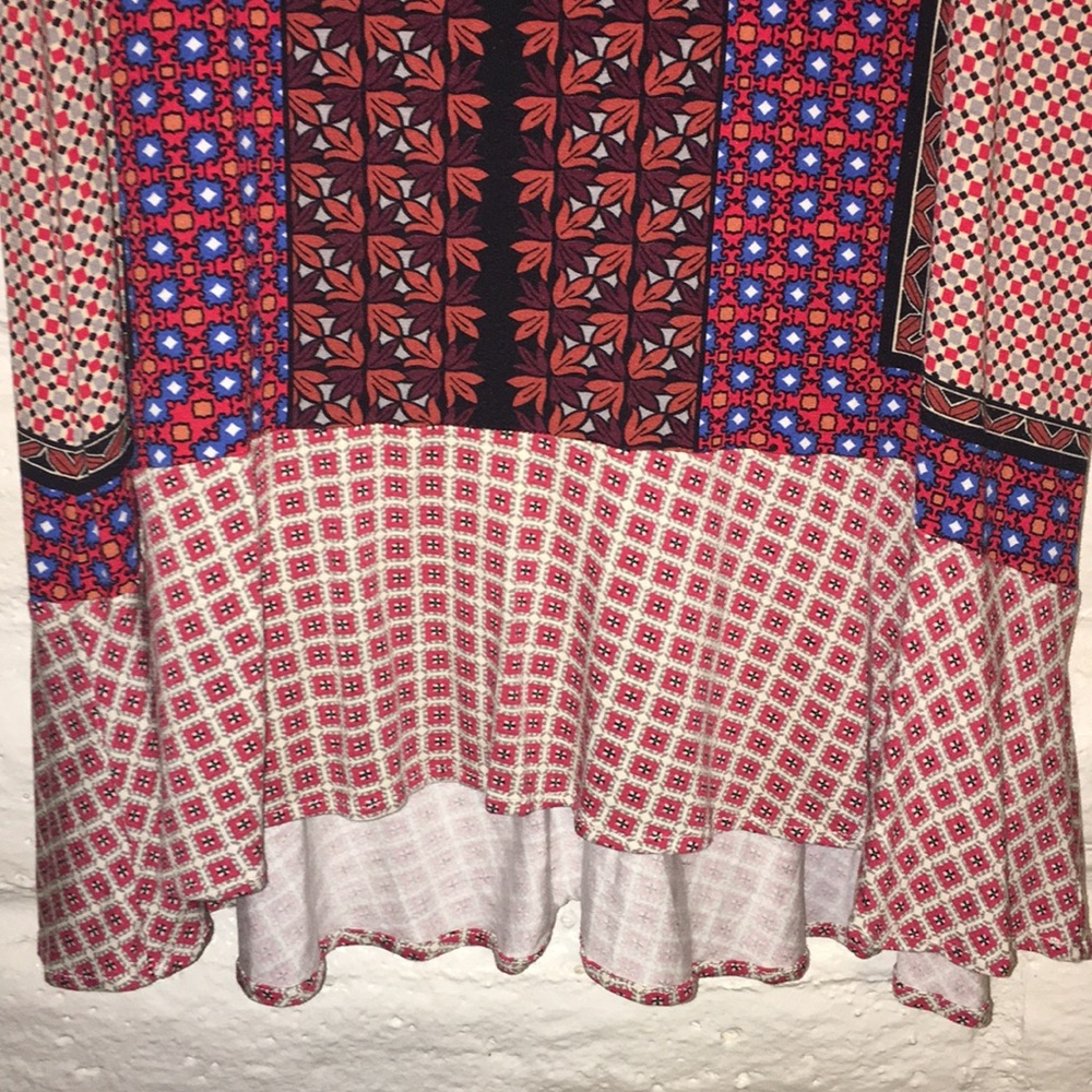 Weston Wear for Anthropologie red/white multicolored tunic/tank top - Picture 7 of 7